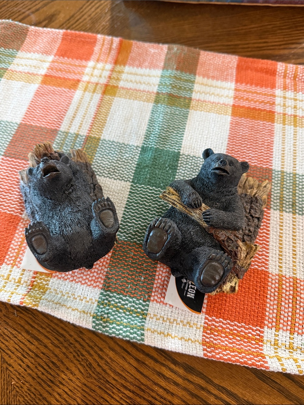 Rustic Black Bear Figurine Set - Home Accents